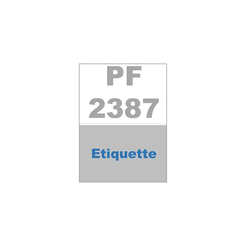 Étiquette semi-adhésive