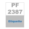 Étiquette semi-adhésive