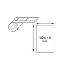 Étiquette logistique thermique direct 100 x 150 mm en rouleau