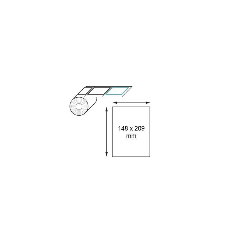 Étiquette logistique thermique direct 148 x 209 mm en rouleau