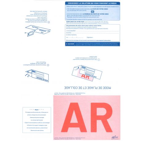 Recommandé National avec AR - PF2480