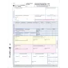 Carnet A4 lettre de voiture mixtes 25 liasses 4 feuillets