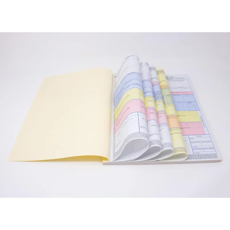 Carnet A4 lettre de voiture mixtes 25 liasses 4 feuillets