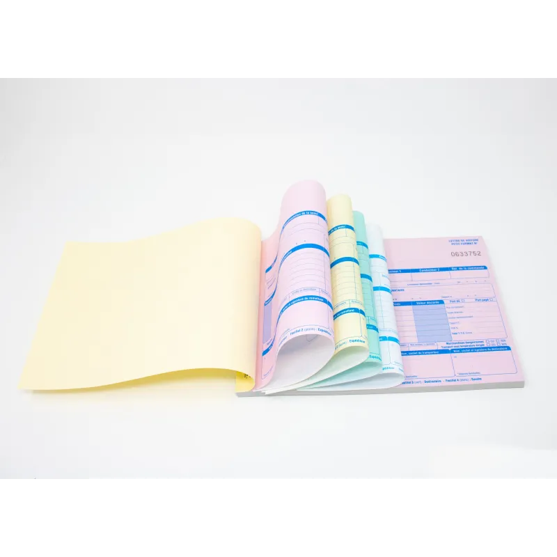 Carnet A 4 lettre de voiture mixtes 25 liasses 5 feuillets