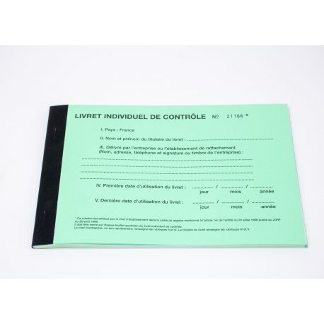 Livret individuel de contrôle