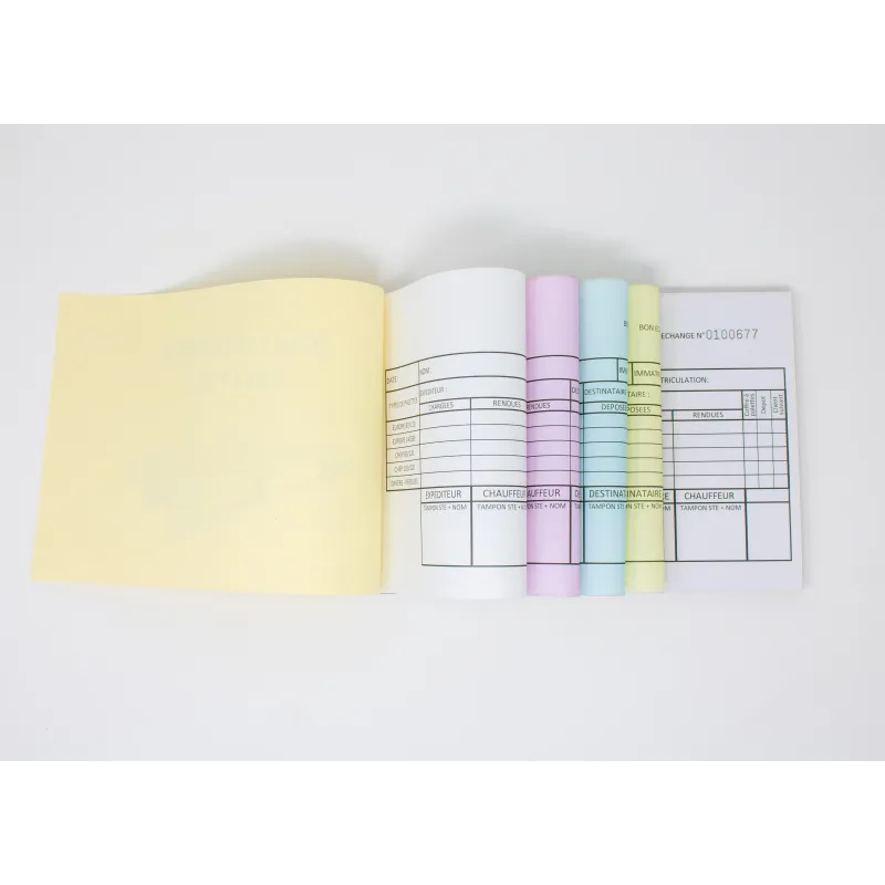Carnet de bons d'échange palettes