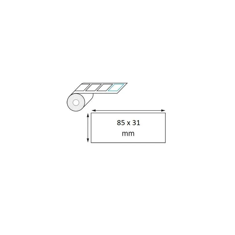 Étiquette logistique thermique direct 85 x 31 mm en rouleau