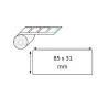 Étiquette logistique thermique direct 85 x 31 mm en rouleau