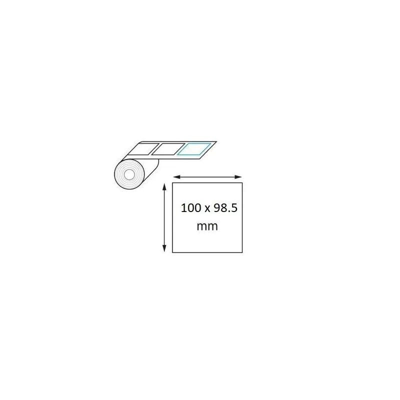 Étiquette logistique thermique direct 100 x 98,5 mm en rouleau