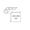 Étiquette logistique thermique direct 100 x 98,5 mm en rouleau