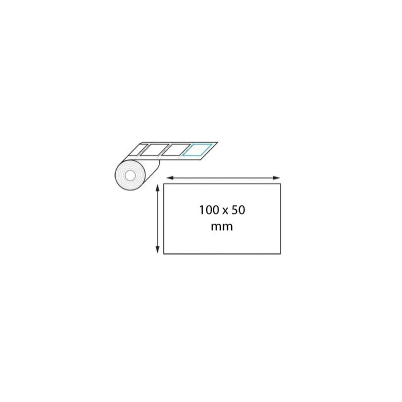 Étiquette logistique thermique direct 100 x 50 mm en rouleau