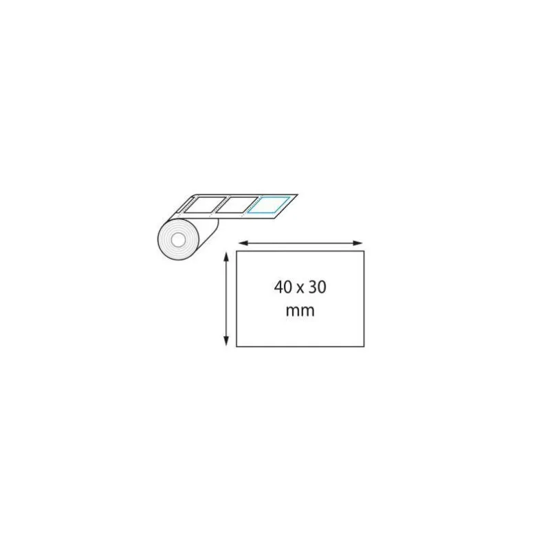 Étiquette logistique thermique direct 40 x 30 mm en rouleau