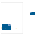 Étiquette intégrée - 85 x 55 mm - Magento, Sellermania