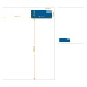 Étiquette intégrée d'expédition - 85 x 35 mm - Amazon, Shippingbo, Esendeo