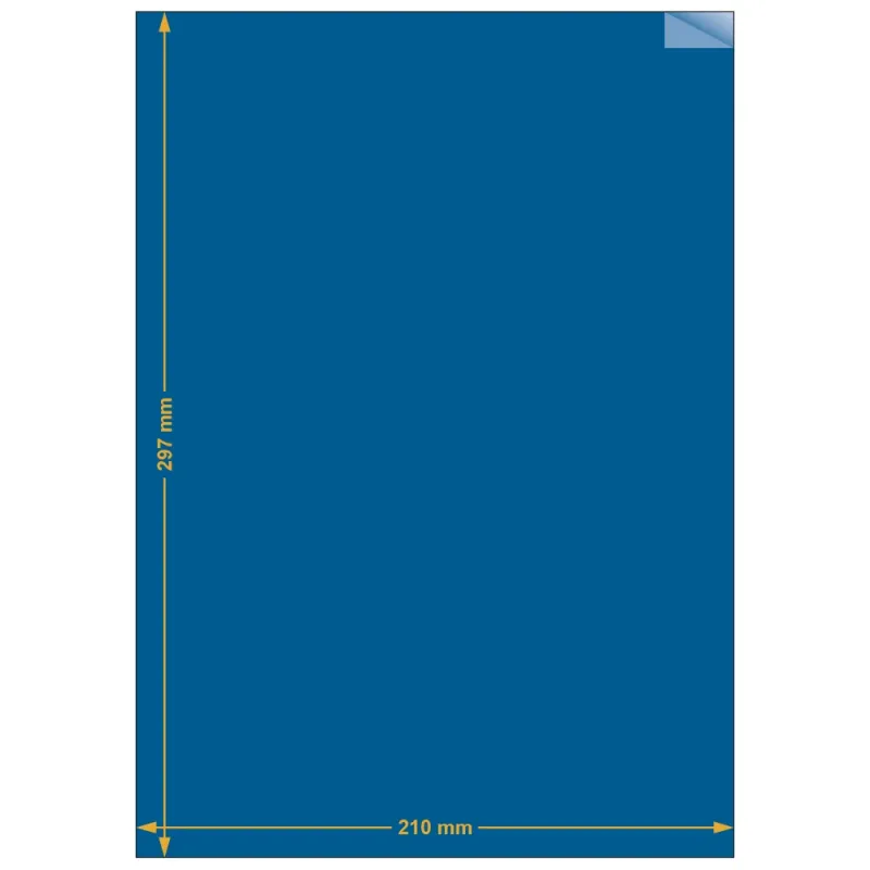 Planche A4 étiquettes 210 x 297 mm. Utilisation gabarit possible