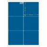 Planche A4 étiquettes 99 x 93,1 mm. Utilisation gabarit possible