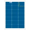 Planche A4 étiquettes 63,5 x 38,1 mm. Utilisation gabarit possible