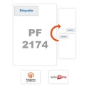 Etiquette intégrée d'expédition - 115 x 46 mm - Magento, Sellermania