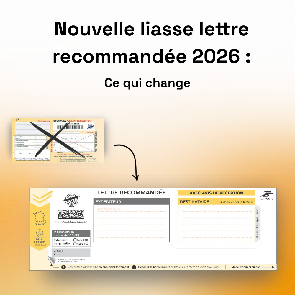 Nouvelle liasse LRSD2 pour les lettres recommandées