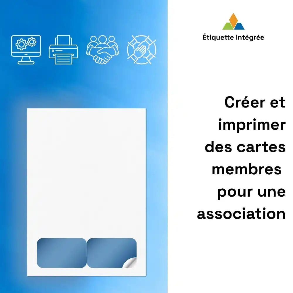 Créer et imprimer des cartes membres pour une association